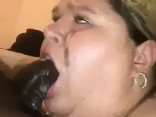 Pigslut Sucking Black Cock