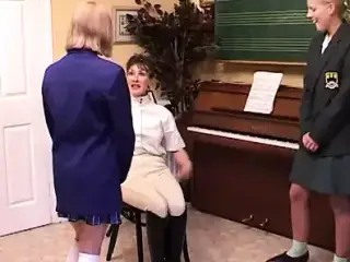 Schoolgirl smacked