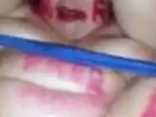 Fisting the pig!