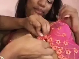 Ebony lesbian sluts dildo fucking