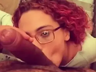 24yo girl sucks as she mean it