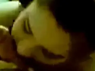 Arabian milf blow dick while on her belly