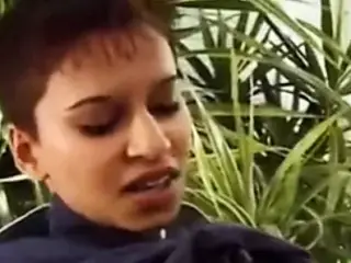 Short-haired busty Indian fucks teacher