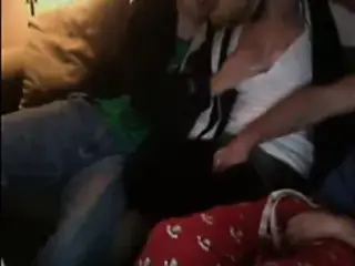 Amateur threesome on cam