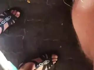 Hotwife having fun with a new young Bull in a shelter