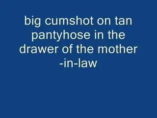 cum on pantyhose