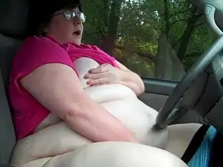 BBW Car Orgasm