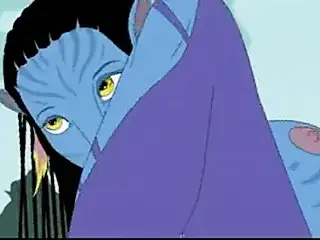 Avatar cartoon porn parody and Teen Titans 3some