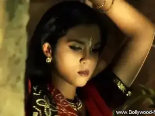 Brunette Goddess From India Dances