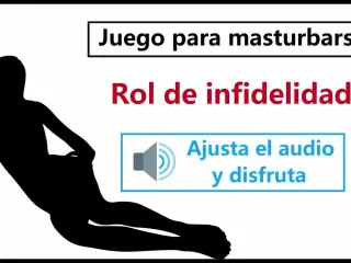 JOI hentai en espanol. Doble infidelidad, juego para mast...