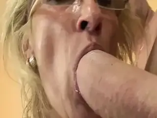 Horny grandma enjoys rimming with stepson