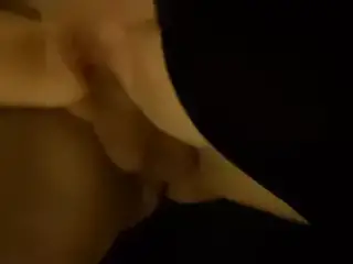 Wife grinding her pussy on a young lads cock