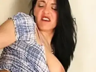 Hungarian piss girl in a stable