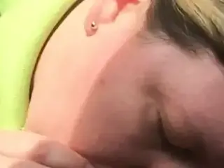 Slutwife swallows and sucks another cock in public