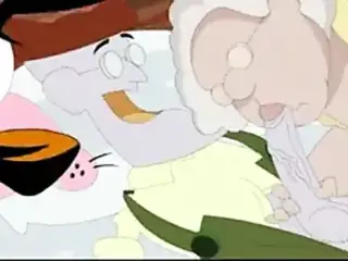 Old people from Courage at cartoon porn