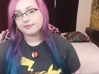 Big ass  kitten Chu with colored hair