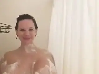 Big tits in shower