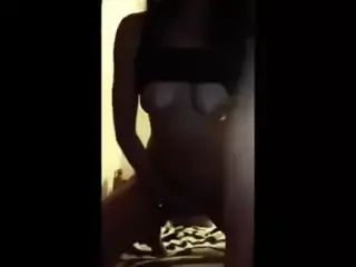Pakistani girl masturbates with a shampoo bottle