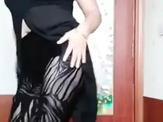 Mature woman dancing