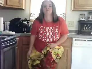 Sexy BBW Thanksgiving Step Mom Bakes Cookies