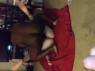 Cuck BF jacks to GF with BBC