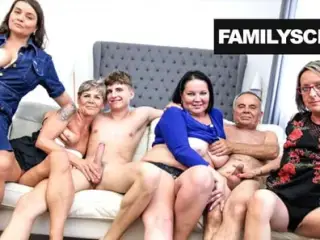 Fucked up Grandpa and Grandson Sunday Orgy