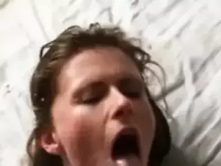 MILF loves cum facial after getting fucked hard