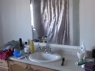 Srilankan babe having a shower