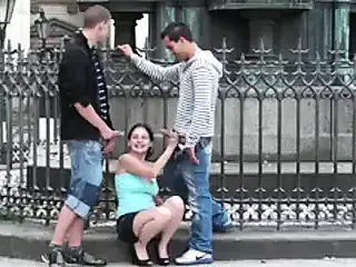 Group sex - group in the middle of the city PART 2