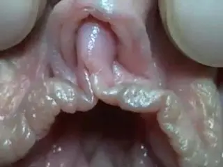 Close creamy pussy