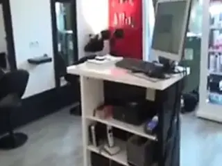 Carla fucked in an hair salon