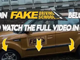 Fake Driving School Horny lust lesson for sexy Charlie Red