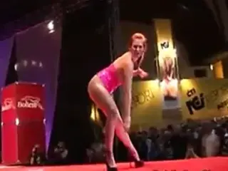 Girl enjoys playing with glass dildo