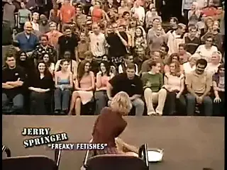 Weird big boobs cake fetish on Jerry Springer show