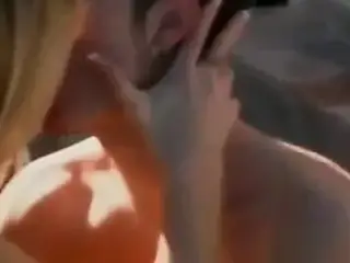 busty blonde outdoor