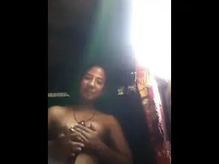 Village Girl masturbating using vegetable