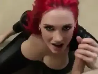 POV sex with redhead chick
