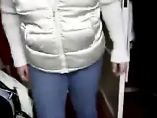 My wife's sexy bum in jeans