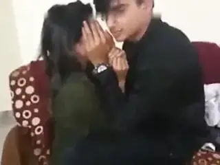 Horny indian couple having fun in hostel