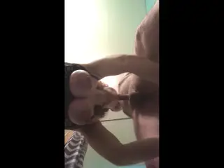 Native American MILF hairy pussy and big natural tits