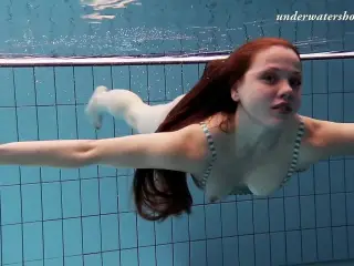 Salaka Ribkina underwater swimming teen