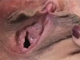 Pussy Contractions and Creamy Orgasm Up Close