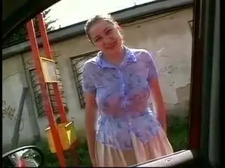 curious chubby gets her arse filled