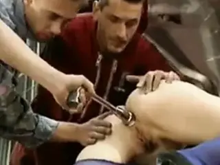 Fisted & assfucked by the mechanic