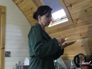 Wanilianna stockings kitchen messy masturbation