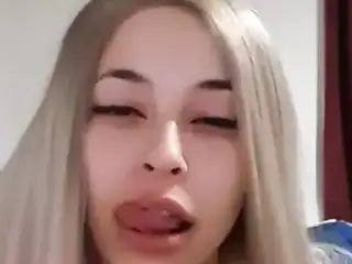 Sabrina Sucks Cute Pink Dildo - Ahegao Lover