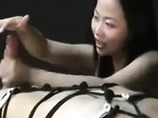 Asian bdsm on white