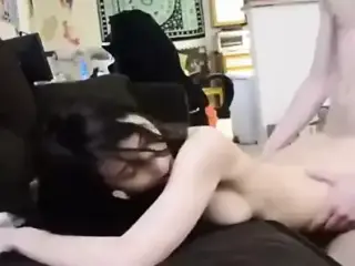 college couple on real homemade