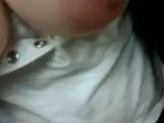 Boobs out while shopping 2