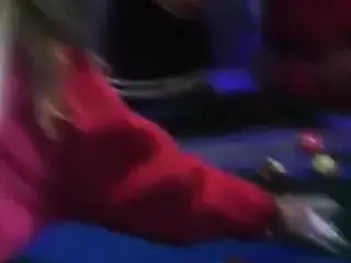 Sexy blonde lifeguard shows her amazing tits and gets her pussy pleasured